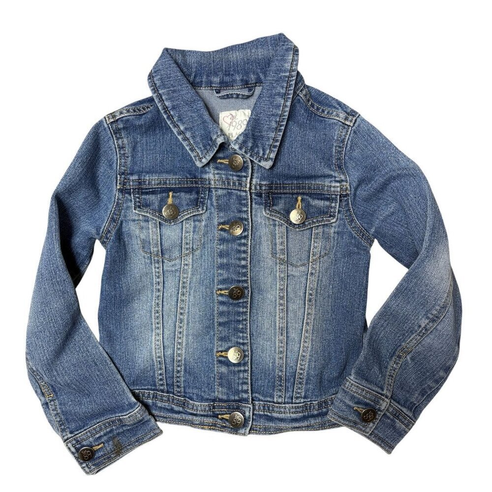Children's Place Denim Jean Jacket Size Small 5/6 Button